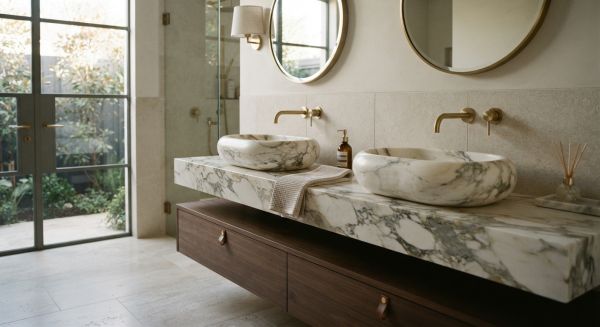 Les meilleures vasques en marbre pour une salle de bain élégante